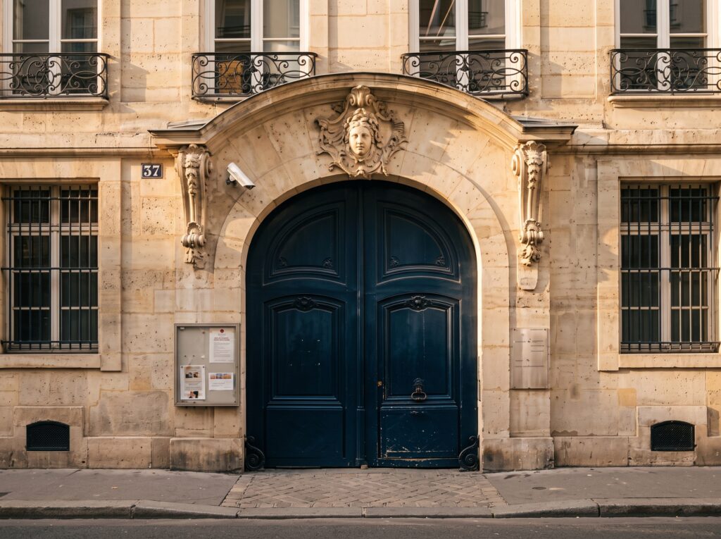Porte de l’école Notre-Dame Saint-Roch, 37 rue Saint-Roch